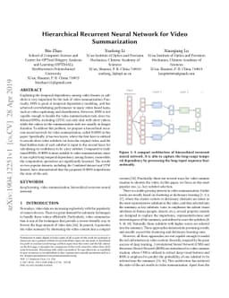 Hierarchical Recurrent Neural Network for Video Summarization