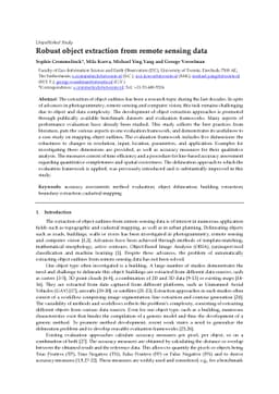 Robust object extraction from remote sensing data