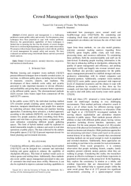 Crowd Management in Open Spaces