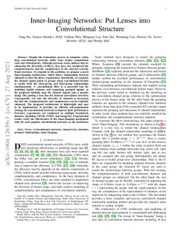 Inner-Imaging Networks: Put Lenses into Convolutional Structure