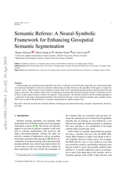 Semantic Referee: A Neural-Symbolic Framework for Enhancing Geospatial
  Semantic Segmentation