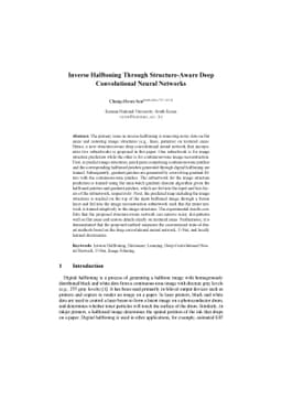 Inverse Halftoning Through Structure-Aware Deep Convolutional Neural
  Networks