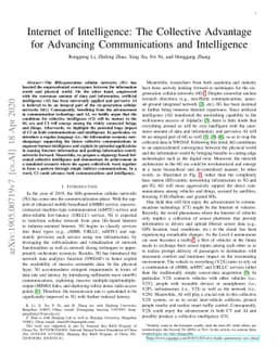 Internet of Intelligence: The Collective Advantage for Advancing
  Communications and Intelligence