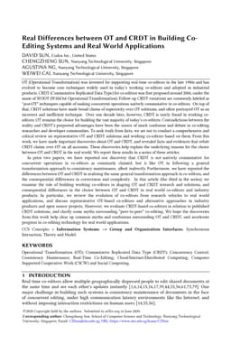 Real Differences between OT and CRDT in Building Co-Editing Systems and
  Real World Applications