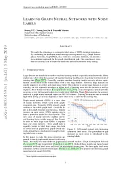 Learning Graph Neural Networks with Noisy Labels
