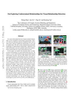 On Exploring Undetermined Relationships for Visual Relationship
  Detection