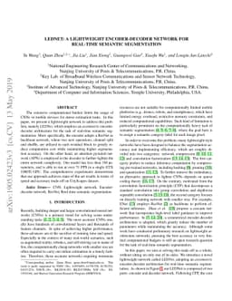 LEDNet: A Lightweight Encoder-Decoder Network for Real-Time Semantic
  Segmentation