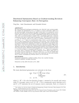 Distributed Optimization Based on Gradient-tracking Revisited: Enhancing
  Convergence Rate via Surrogation