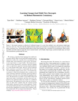 Learning Unsupervised Multi-View Stereopsis via Robust Photometric
  Consistency