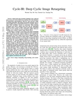 Cycle-IR: Deep Cyclic Image Retargeting