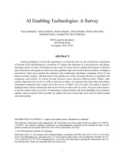 AI Enabling Technologies: A Survey