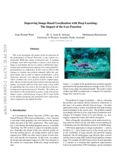 Improving Image-Based Localization with Deep Learning: The Impact of the
  Loss Function