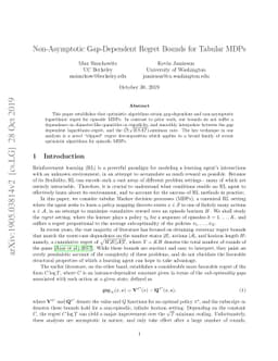 Non-Asymptotic Gap-Dependent Regret Bounds for Tabular MDPs