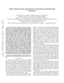 FASS: A Fairness-Aware Approach for Concurrent Service Selection with
  Constraints