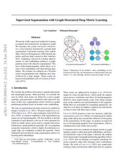 Supervized Segmentation with Graph-Structured Deep Metric Learning