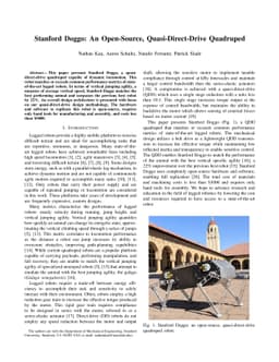 Stanford Doggo: An Open-Source, Quasi-Direct-Drive Quadruped