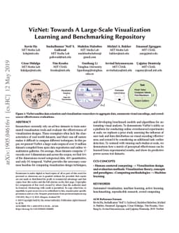 VizNet: Towards A Large-Scale Visualization Learning and Benchmarking
  Repository