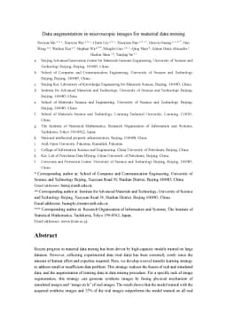 Data augmentation in microscopic images for material data mining