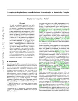 Learning to Exploit Long-term Relational Dependencies in Knowledge
  Graphs