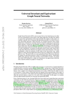 Universal Invariant and Equivariant Graph Neural Networks