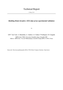 Building Brain Invaders: EEG data of an experimental validation