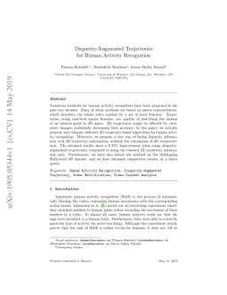 Disparity-Augmented Trajectories for Human Activity Recognition