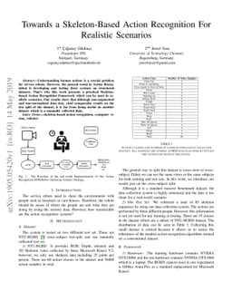 Towards a Skeleton-Based Action Recognition For Realistic Scenarios