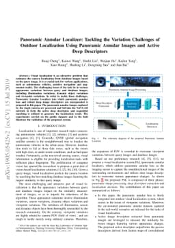 Panoramic Annular Localizer: Tackling the Variation Challenges of
  Outdoor Localization Using Panoramic Annular Images and Active Deep
  Descriptors