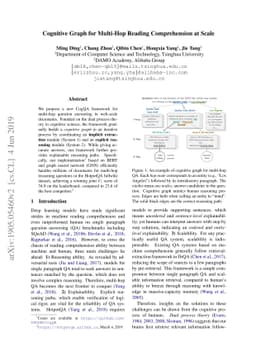 Cognitive Graph for Multi-Hop Reading Comprehension at Scale