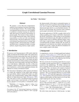 Graph Convolutional Gaussian Processes