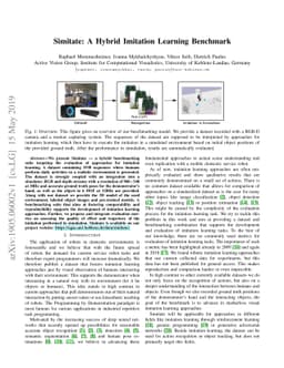 Simitate: A Hybrid Imitation Learning Benchmark