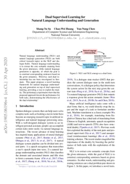 Dual Supervised Learning for Natural Language Understanding and
  Generation