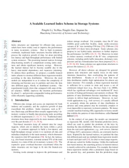 A Scalable Learned Index Scheme in Storage Systems