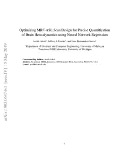 Optimizing MRF-ASL Scan Design for Precise Quantification of Brain
  Hemodynamics using Neural Network Regression