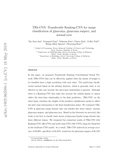 TRk-CNN: Transferable Ranking-CNN for image classification of glaucoma,
  glaucoma suspect, and normal eyes