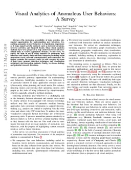Visual Analytics of Anomalous User Behaviors: A Survey