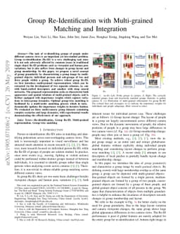 Group Re-Identification with Multi-grained Matching and Integration