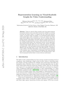 Representation Learning on Visual-Symbolic Graphs for Video
  Understanding