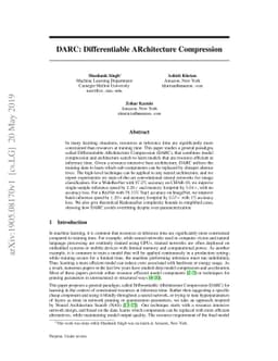 DARC: Differentiable ARchitecture Compression