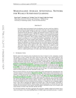 Marginalized Average Attentional Network for Weakly-Supervised Learning