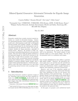 Dilated Spatial Generative Adversarial Networks for Ergodic Image
  Generation