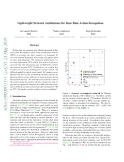 Lightweight Network Architecture for Real-Time Action Recognition