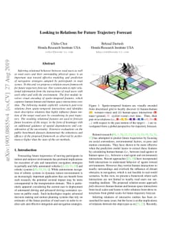 Looking to Relations for Future Trajectory Forecast