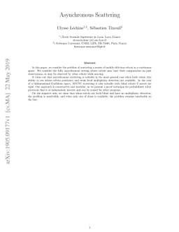 Asynchronous Scattering