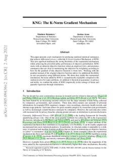 KNG: The K-Norm Gradient Mechanism