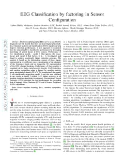 EEG Classification by factoring in Sensor Configuration