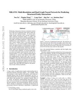 MR-GNN: Multi-Resolution and Dual Graph Neural Network for Predicting
  Structured Entity Interactions
