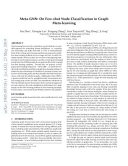 Meta-GNN: On Few-shot Node Classification in Graph Meta-learning