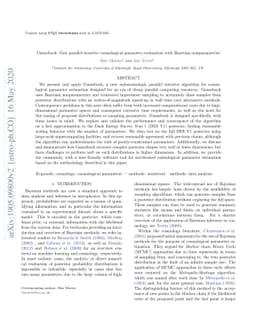 Gaussbock: Fast parallel-iterative cosmological parameter estimation
  with Bayesian nonparametrics