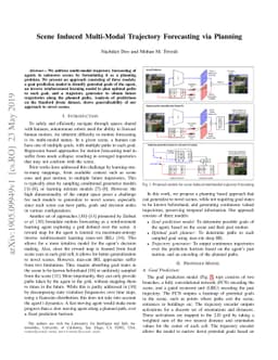 Scene Induced Multi-Modal Trajectory Forecasting via Planning